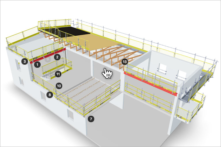 3d-model edge protection construction SafetyRespect