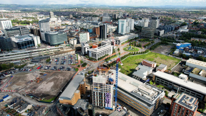 Construction Project Gramercy Tower Cardiff UK