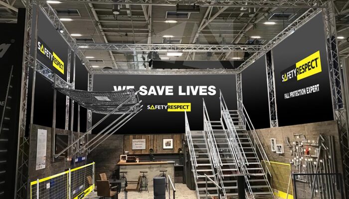 Vivatec and SafetyRespect exhibition stand Bauma