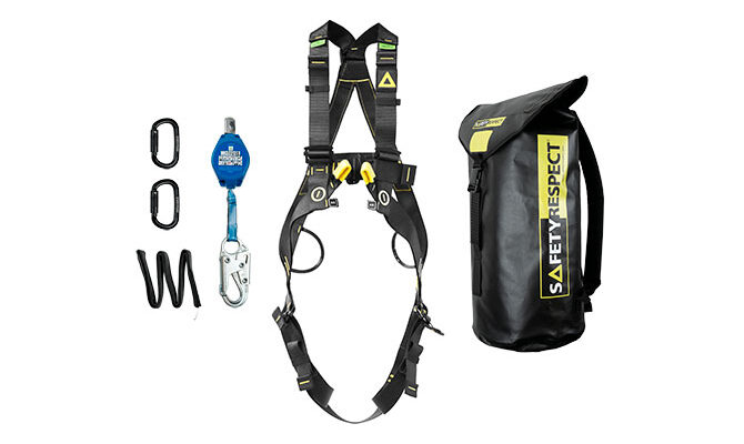 Personal fall protection mobile platform kit