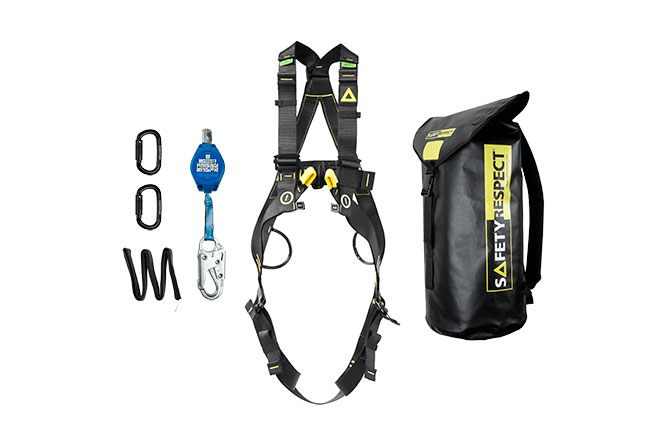 Personal fall protection mobile platform kit