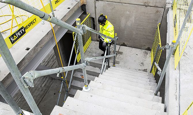 Edge protection stairs