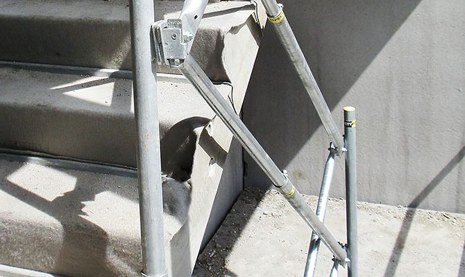 Edge protection stairs